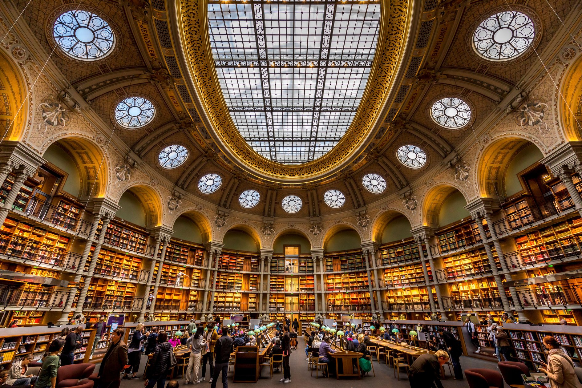 Bibliotheque Nationale in Paris where Rajiv’s research papers have been collected and bound along with other works from the Louvre and the Sorbonne.